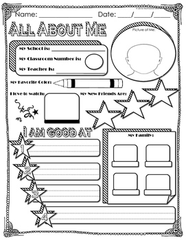 All About Me by Motivated Learners | TPT