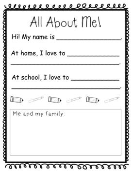 All About Me - 2nd Grade - Distance Learning - PDF and Digital! | TpT