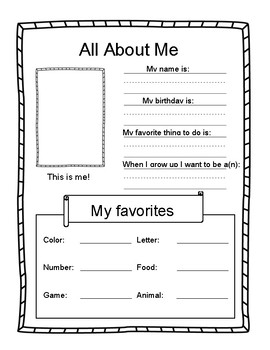 All About Me by Maria Bredeck | TPT