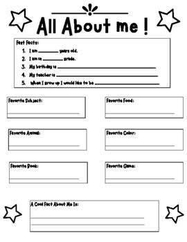 All About Me by Learningwithlolo | TPT