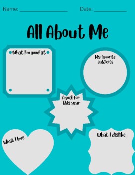 All About Me by Reiber Reading Room | TPT