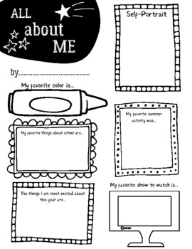 All About Me by Shaping Little Minds One at a Time | TPT