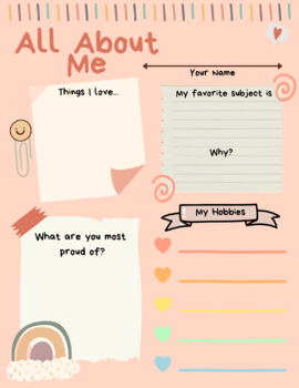 All About Me by ThriveTogether | TPT