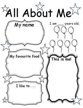 All About Me by KinderGrowth | TPT