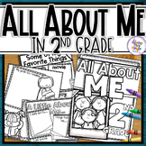 A Back to School All About Me Activity Book for 2nd Grade