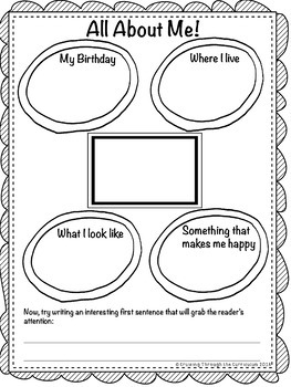 All About Me! A Mini Paragraphing Unit by Cruising Through The Curriculum