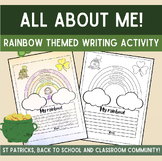 An All About Me Rainbow | St Patrick's Day Writing Printab