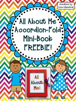 Download All About Me Accordion Fold Mini-Book ~ Freebie! by Lisa Lilienthal