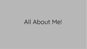 All About Me Activities! by Megan Keith | TPT