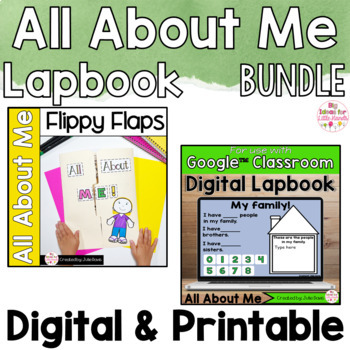 Preview of All About Me Craft Project Activities - Kindergarten Digital Printable Bundle