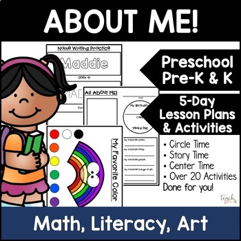 Preview of All About Me Activities for Preschool & Pre-K - Preschool Lesson Plan
