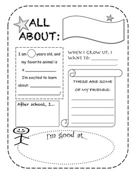 All About Me Activity by Teacher turned Counselor | TpT