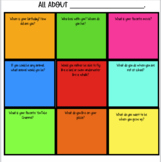 All About Me Activity