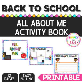 All About Me Activity 