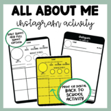 All About Me Activity Instagram Post | Digital Resource Op