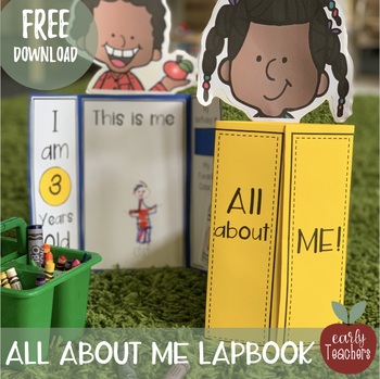 Preview of All About Me Activity - LapBook Activity for preschool, Pre-K, and Kindergarten