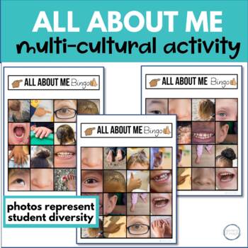 Preview of All About Me Activity Multi-Cultural Bingo Game