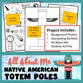 All About Me Activity Native American Totem Poles Project & Posters