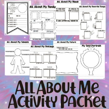 All About Me Activity Pack by Positively Bright | TPT