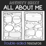 All About Me - Activity Sheet