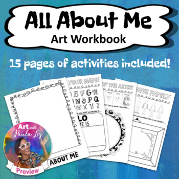 Preview of All About Me: Art Workbook