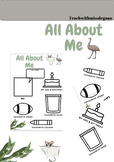 All About Me (Australian Animal Theme)