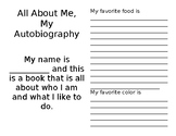 All About Me Autobiography