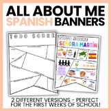 All About Me BANNERS in Spanish Class | Todo Sobre Mí | Ge
