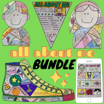 Preview of All About Me BUNDLE | English & Spanish