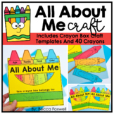 All About Me Back To School Activity Crayon Box Craft