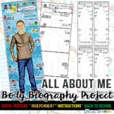 All About Me, Back To School Body Biography Project, First
