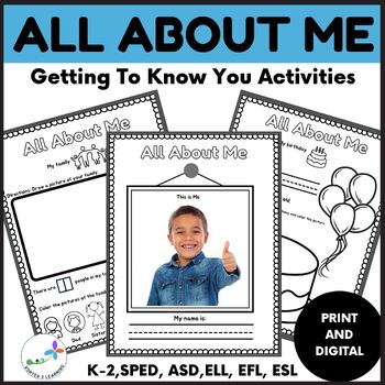 Preview of All About Me Worksheets - Getting To Know You Activities