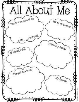 All About Me - Back To School Getting To Know You Icebreaker Activity