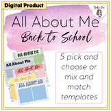 All About Me Back To School Google Slides