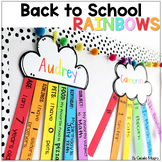 All About Me Back to School Activities  for the Beginning of the Year Rainbows