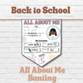 All About Me | Back to School Activity | Acknowledging Tra