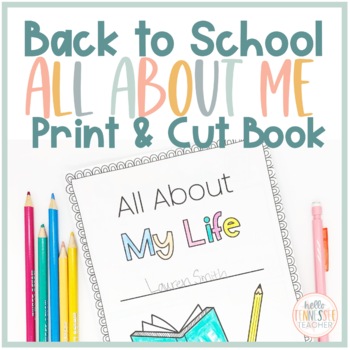 All About Me, Back to School All About My Life Book by Hello Tennessee ...