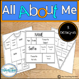 All About Me Back to School Art and Writing Activities