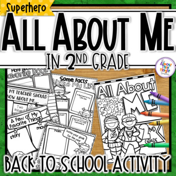 Back to School 'Superhero' All About Me Activity - 2nd Grade | TpT