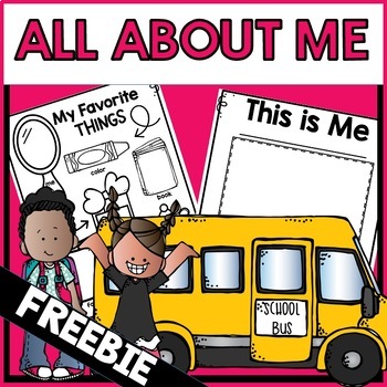 All About Me Back to School Freebie Kindergarten Preschool First Grade Free