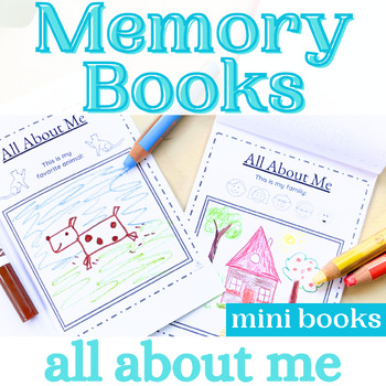 Preview of All About Me Kindergarten Memory Book | End of Year Activity Worksheets | Half
