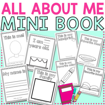 All About Me Back to School Mini Book for Preschool, Pre-K | TpT