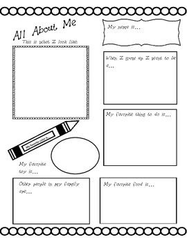 All About Me Back to School Printables by Night Owl Trading Post