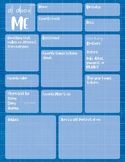 All About Me Back to School Worksheet, middle, secondary