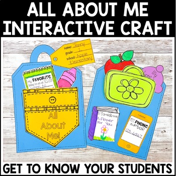 All About Me Backpack Craft by Miss Kindergarten Love | TpT