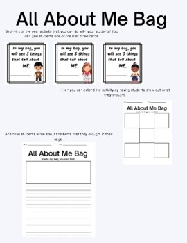 All About Me Bag by Mr Rangels Crafty Corner | Teachers Pay Teachers