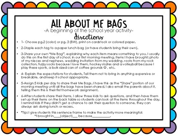 All About Me Bags | All about me preschool, All about me!, Preschool  planning