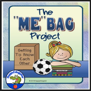 Preview of All About Me Bag First Week of School Activity