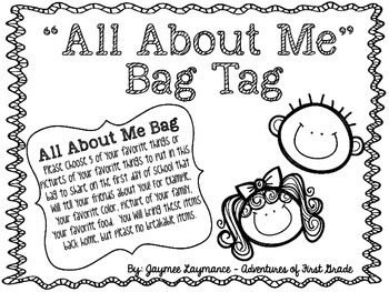 All About Me Bag – A Simple Beginning of the Year Project | The Excellent  Educator
