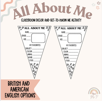 All About Me Banner by Meet Ms P | TPT